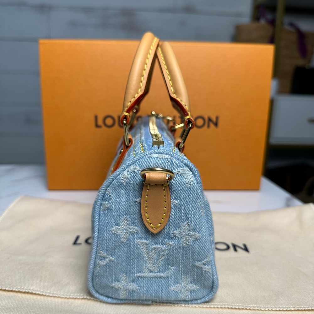 SOLD ❌❌❌Louis Vuitton Denim Nano Speedy NEW NEVER WORN - Picture 5 of 15